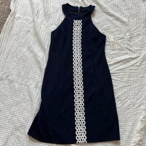 Eliza J Navy Sleeveless Dress Size 6 NWT